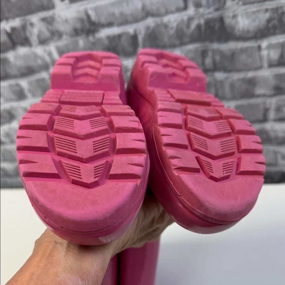 Pink Ralph Lauren Rain Boots with Green‎ Logo